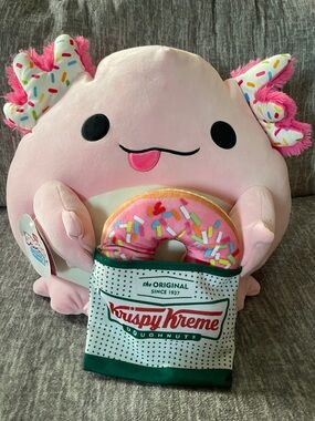 Squishmallow Abbie the Axolotl Krispy  Kreme Donut Snackles Series 2